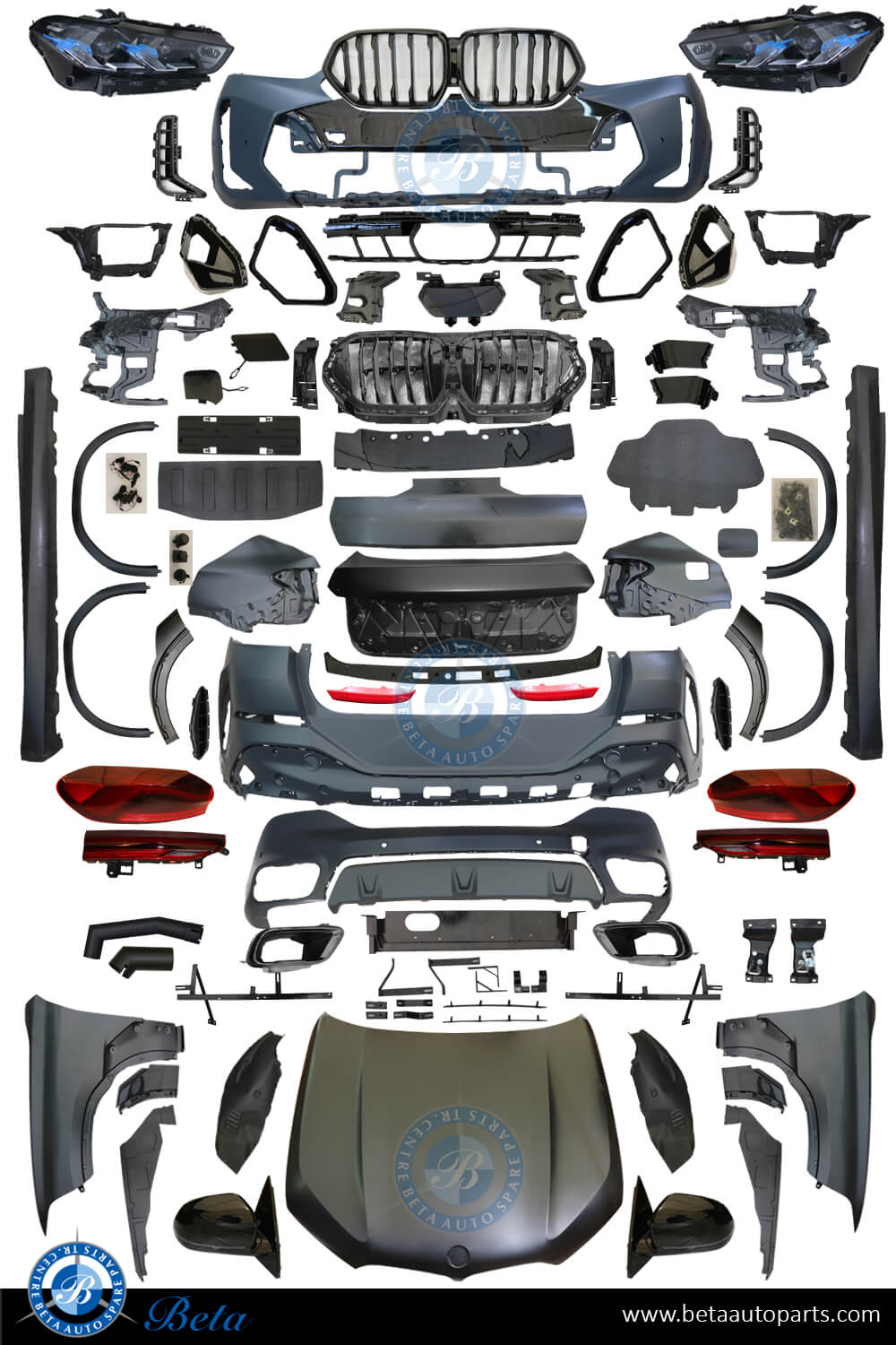BMW X6 E71 (2008-2012), Body Kit Conversion Upgrade to G06 LCI M-Tek Look, China BMW X6 E71 (2008-2012), Body Kit Conversion Upgrade to G06 LCI M-Tek Look, China